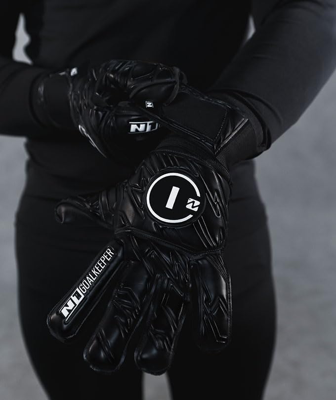 Luva de Goleiro Campo e Society Semi Profissional N1 Starter Cor:Black, Tamanho:10|B0FGB3NQ86