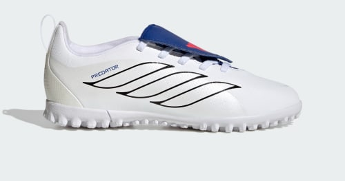 Branco Chuteira Society com Cadarços Elásticos e Língua Dobrável PREDATOR CLUB