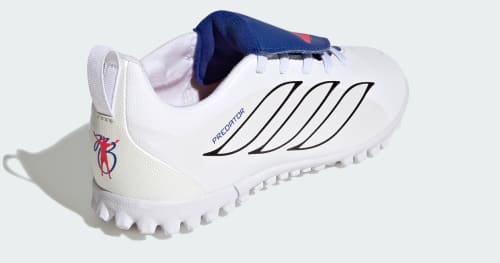 Branco Chuteira Society com Cadarços Elásticos e Língua Dobrável PREDATOR CLUB